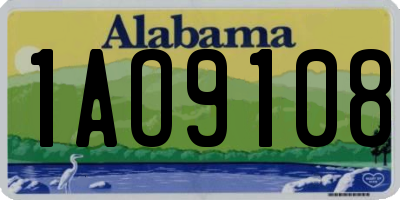 AL license plate 1AO9108
