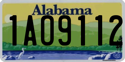 AL license plate 1AO9112