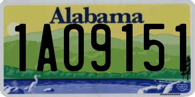 AL license plate 1AO9151