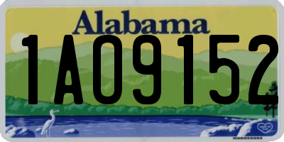 AL license plate 1AO9152