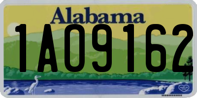 AL license plate 1AO9162
