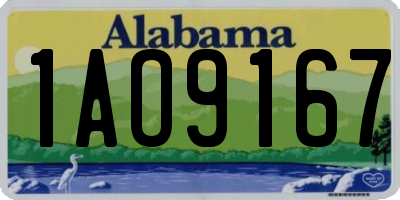 AL license plate 1AO9167