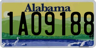 AL license plate 1AO9188