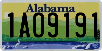 AL license plate 1AO9191