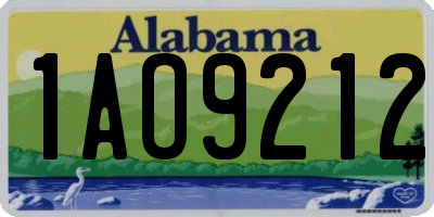 AL license plate 1AO9212