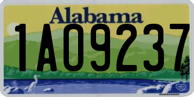 AL license plate 1AO9237