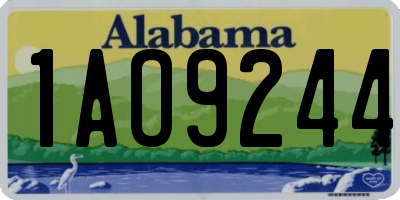 AL license plate 1AO9244