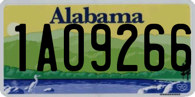 AL license plate 1AO9266