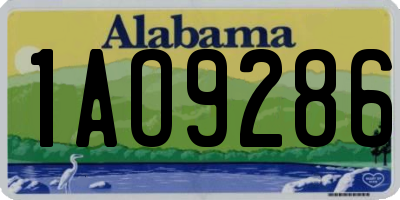 AL license plate 1AO9286
