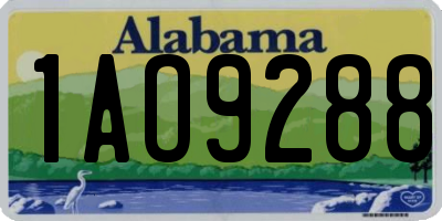 AL license plate 1AO9288