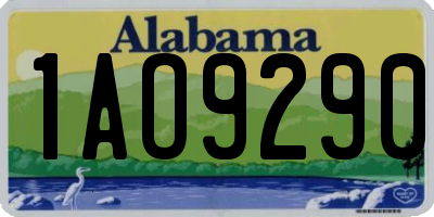 AL license plate 1AO9290