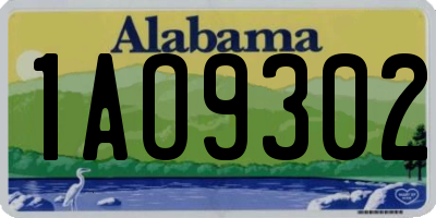 AL license plate 1AO9302