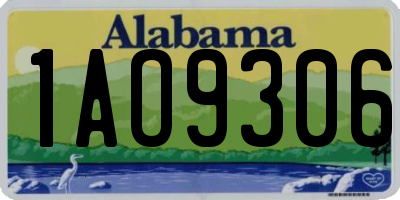 AL license plate 1AO9306