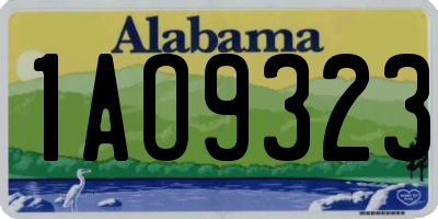 AL license plate 1AO9323
