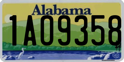AL license plate 1AO9358