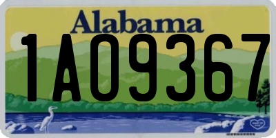 AL license plate 1AO9367