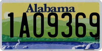AL license plate 1AO9369