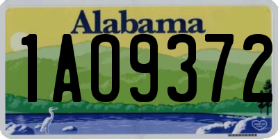 AL license plate 1AO9372