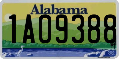 AL license plate 1AO9388