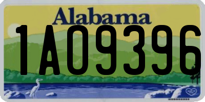 AL license plate 1AO9396