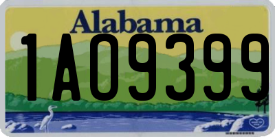 AL license plate 1AO9399