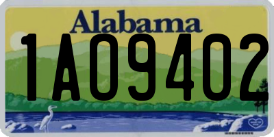 AL license plate 1AO9402