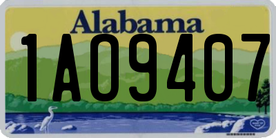AL license plate 1AO9407