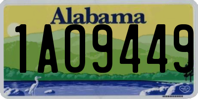 AL license plate 1AO9449