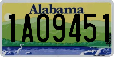 AL license plate 1AO9451
