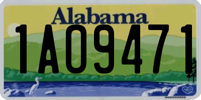 AL license plate 1AO9471