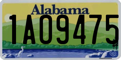 AL license plate 1AO9475