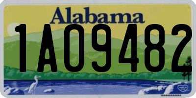 AL license plate 1AO9482
