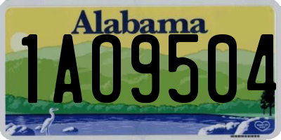 AL license plate 1AO9504