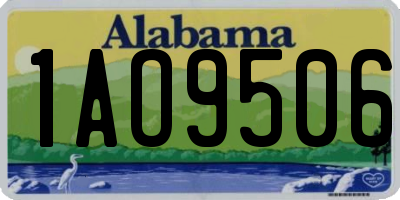AL license plate 1AO9506