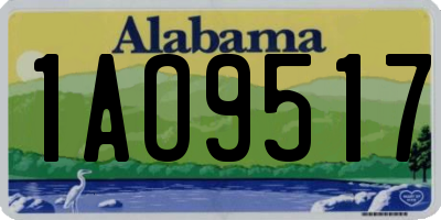 AL license plate 1AO9517