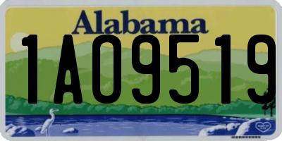 AL license plate 1AO9519