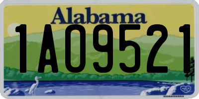 AL license plate 1AO9521
