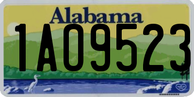 AL license plate 1AO9523
