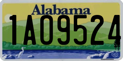 AL license plate 1AO9524