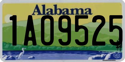 AL license plate 1AO9525