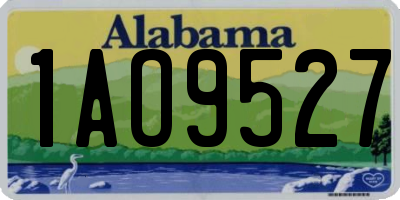 AL license plate 1AO9527