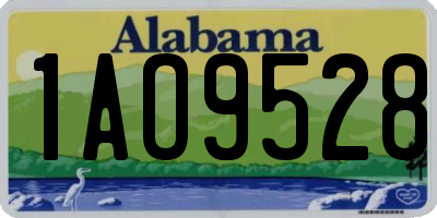 AL license plate 1AO9528