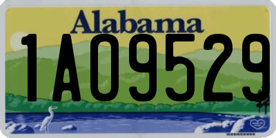 AL license plate 1AO9529