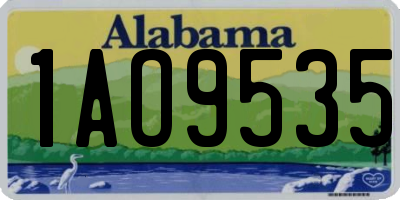AL license plate 1AO9535