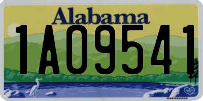AL license plate 1AO9541