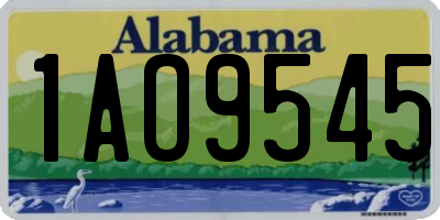 AL license plate 1AO9545