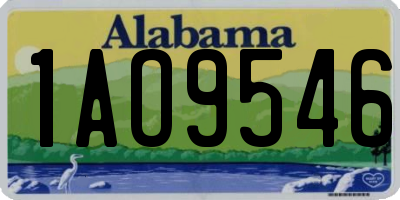 AL license plate 1AO9546
