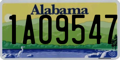 AL license plate 1AO9547