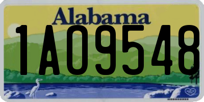 AL license plate 1AO9548