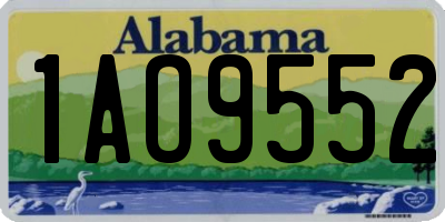AL license plate 1AO9552
